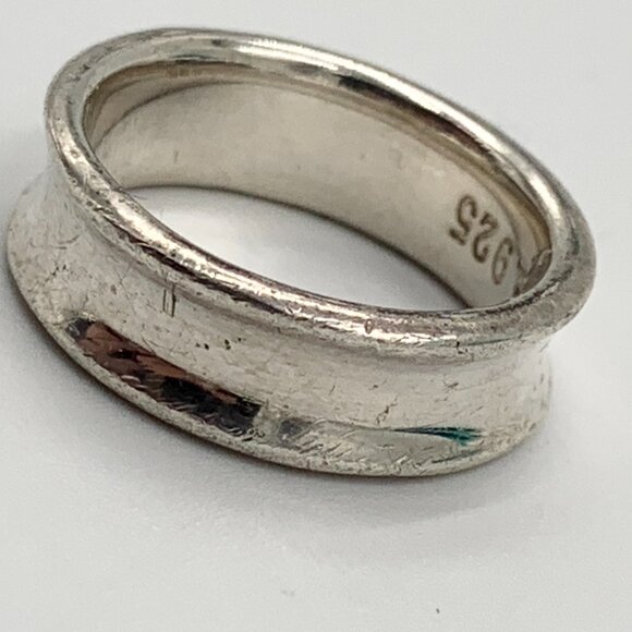 Authentic Tiffany & Co 925 Silver 1837 Medium Ring Size 5.75 - Picture 6 of 8